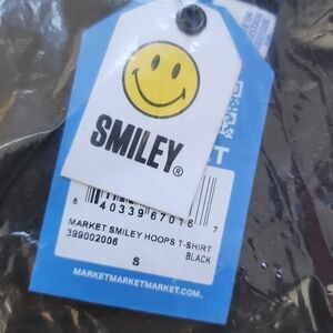Smiley Black Short Sleeve Tee
